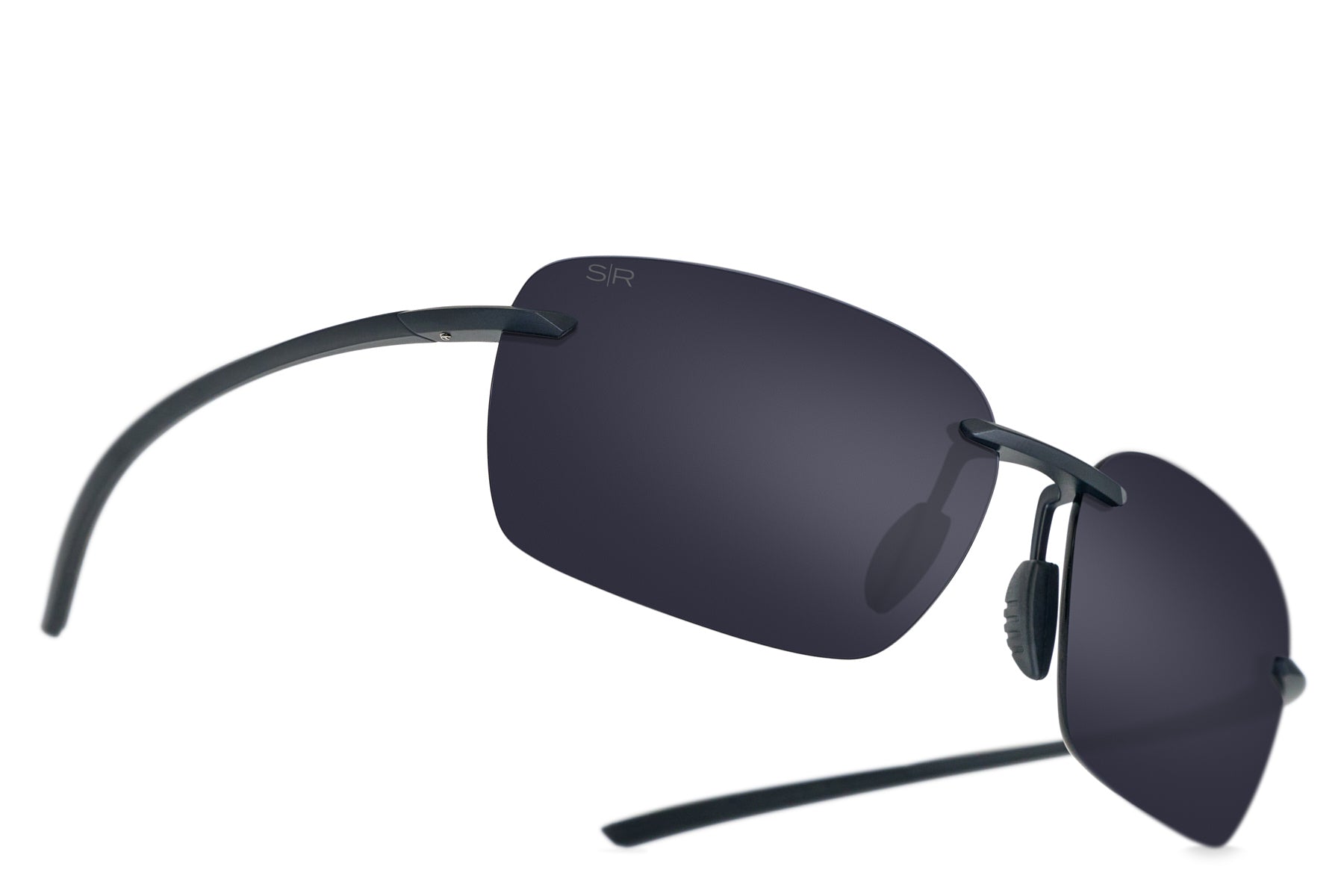 Huron Matte Black   Black Polarized