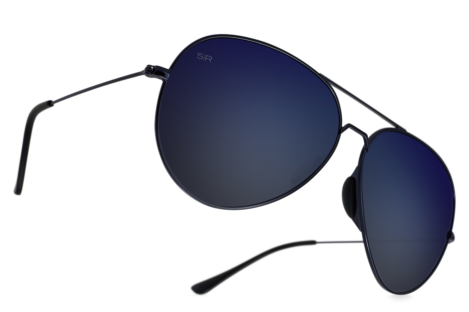 Tangle Free Aviator   Navy Polarized