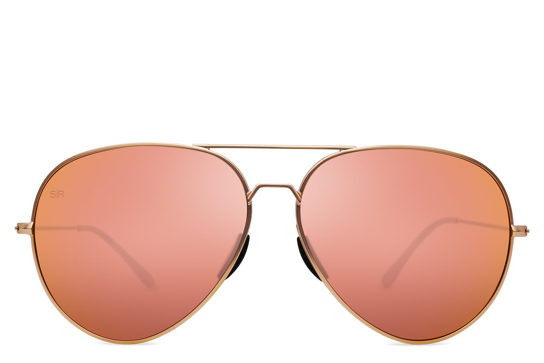 Alternative view of Tangle Free Aviator   Rose Gold Polarized