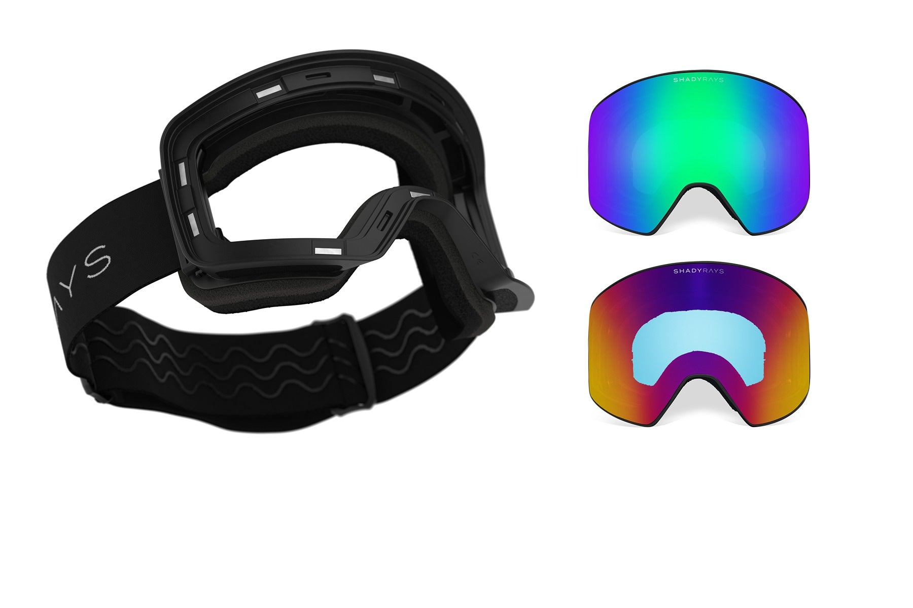 Frontier Goggle Bundle   Alpine Emerald + Crystal Mirage